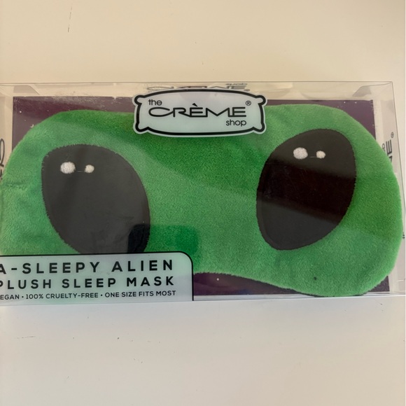 NWT Urban Outfitters Alien Plush Sleep Mask - Picture 4 of 8